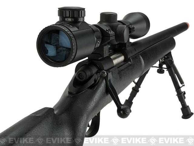 Pusca CU LUNETA Aer Comprimat airsoft VANATOARE  Manuala Spring