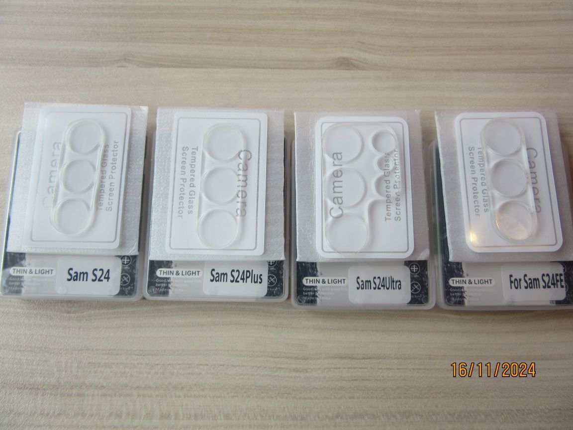 Samsung Galaxy S25 S24 /Ultra/Plus/FE/ 3D Стъклен протектор за камера
