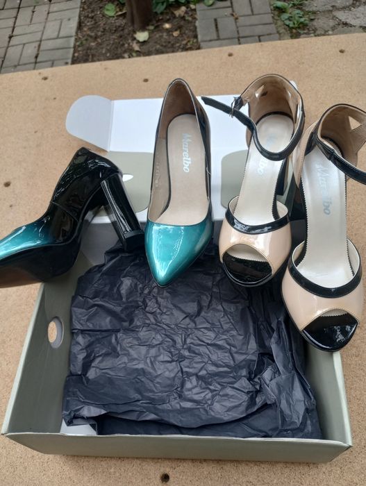 Pantofi piele damă marbelo