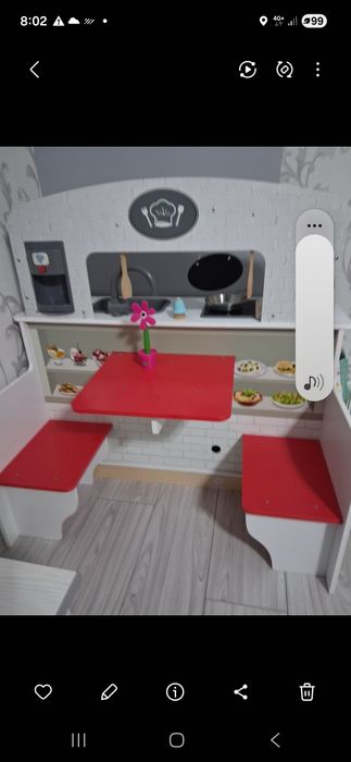 Bucatarie din lemn  pentru  copii