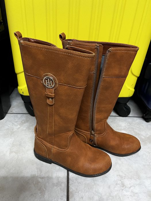 Cizme piele fetițe Tommy Hilfiger