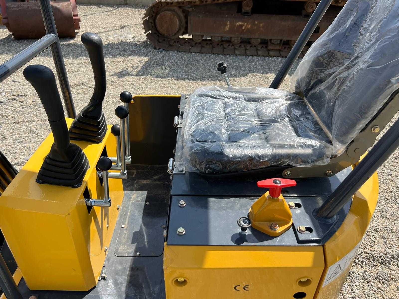 Miniexcavator Rely R15 - 1 Tona , 10 Hp , picamer +cupa (Nou) cu Video