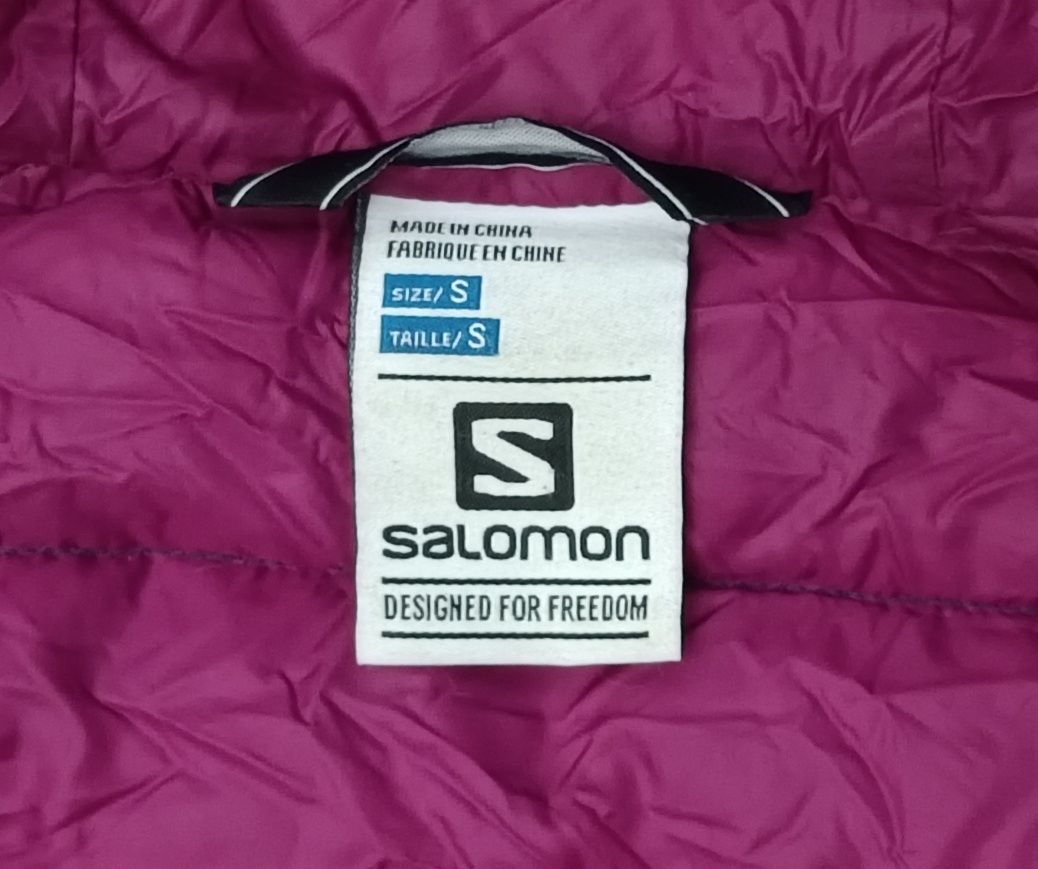 Salomon Down Hooded Jacket оригинално пухено яке S пухенка туризъм