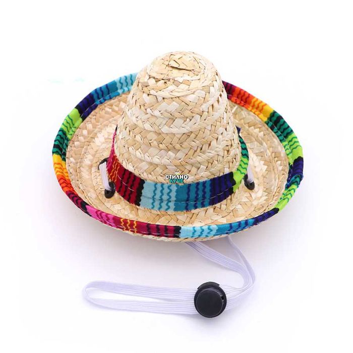 Сомбреро/Каубойска шапка за куче Кучешка мексиканска/каубойска шапка