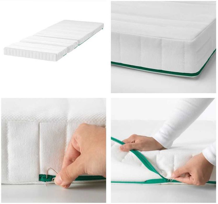 Детско легло IKEA BUSUNGE + матрак NATTSMYG