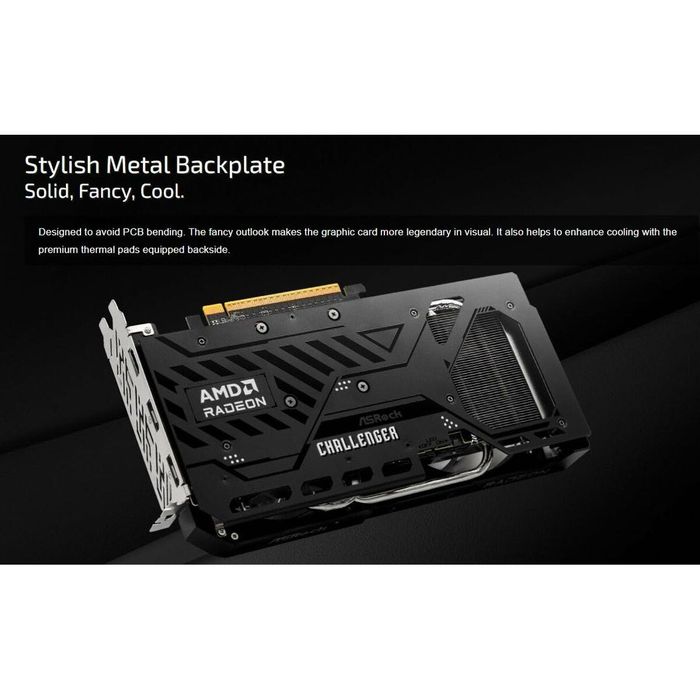 Graphics card ASRock RX9060XT CL 16GO GDDR6 RADEON RX 9060 XT 16 GB