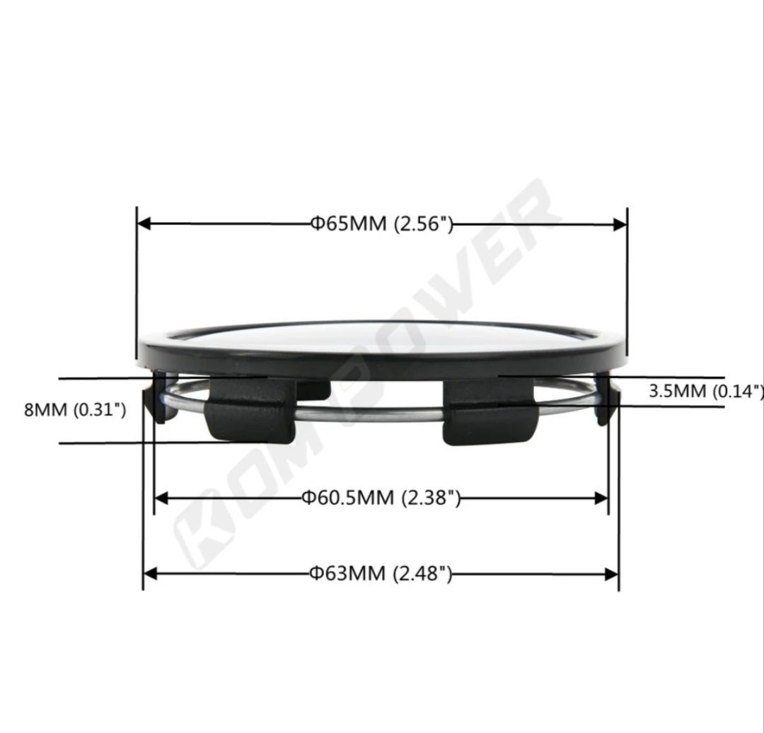 Колпачок ступицы колеса 4 шт. OD65mm/ID60mm Vossen