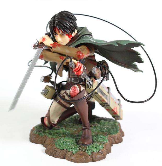 Figurina Attack on Titan Levi Ackerman Anime 15 cm