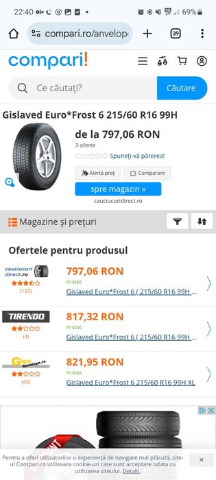 Anvelope iarna NOI  215 60 R16