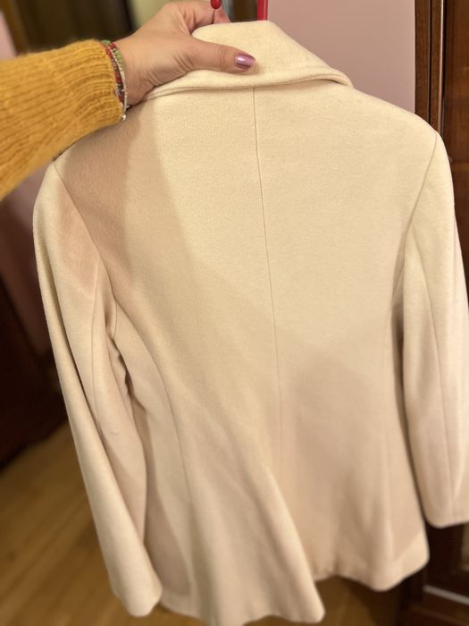 Palton crem Polo Garage elegant, clasic