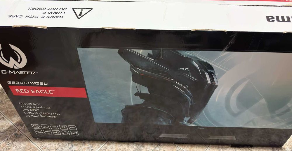 Продавам за Части (неработещ) Монитор IIYAMA GB3461WQSU-B1, 34" 144Hz