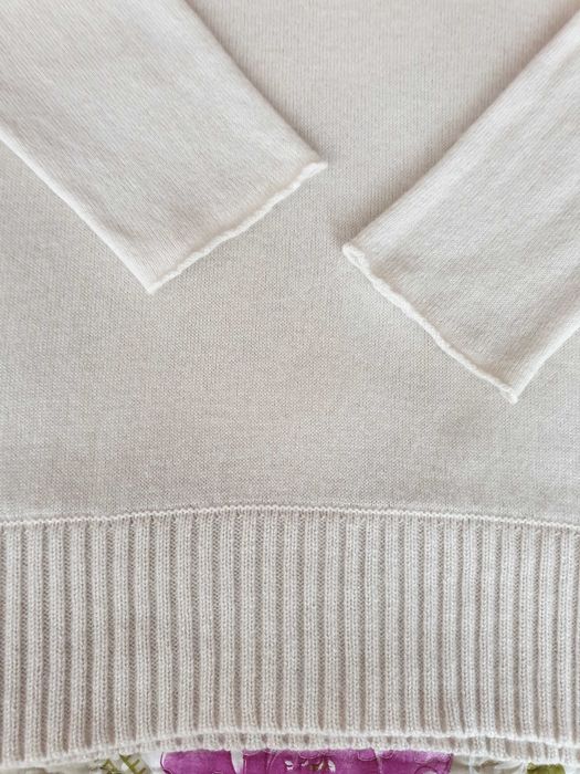 Pulover crem lana casmir Allude