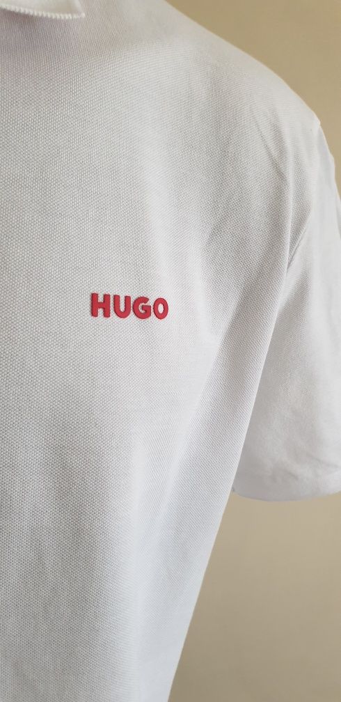 Hugo Boss HUGO Donos 222 Pique Cotton Regular Fit  L ОРИГИНАЛНА Тениск
