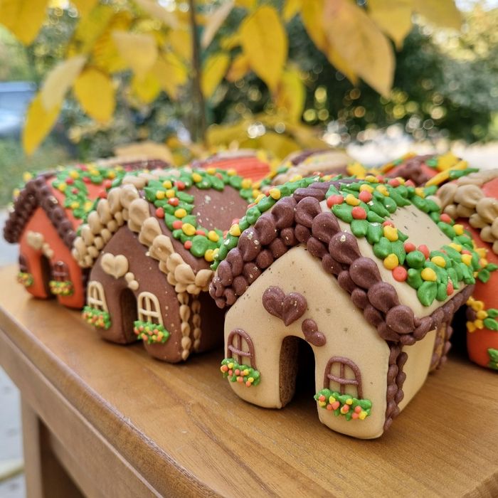 ПРЯНИКИ Имбирные медовые Пряничные ДОМИКИ Печенье Подарки на праздники