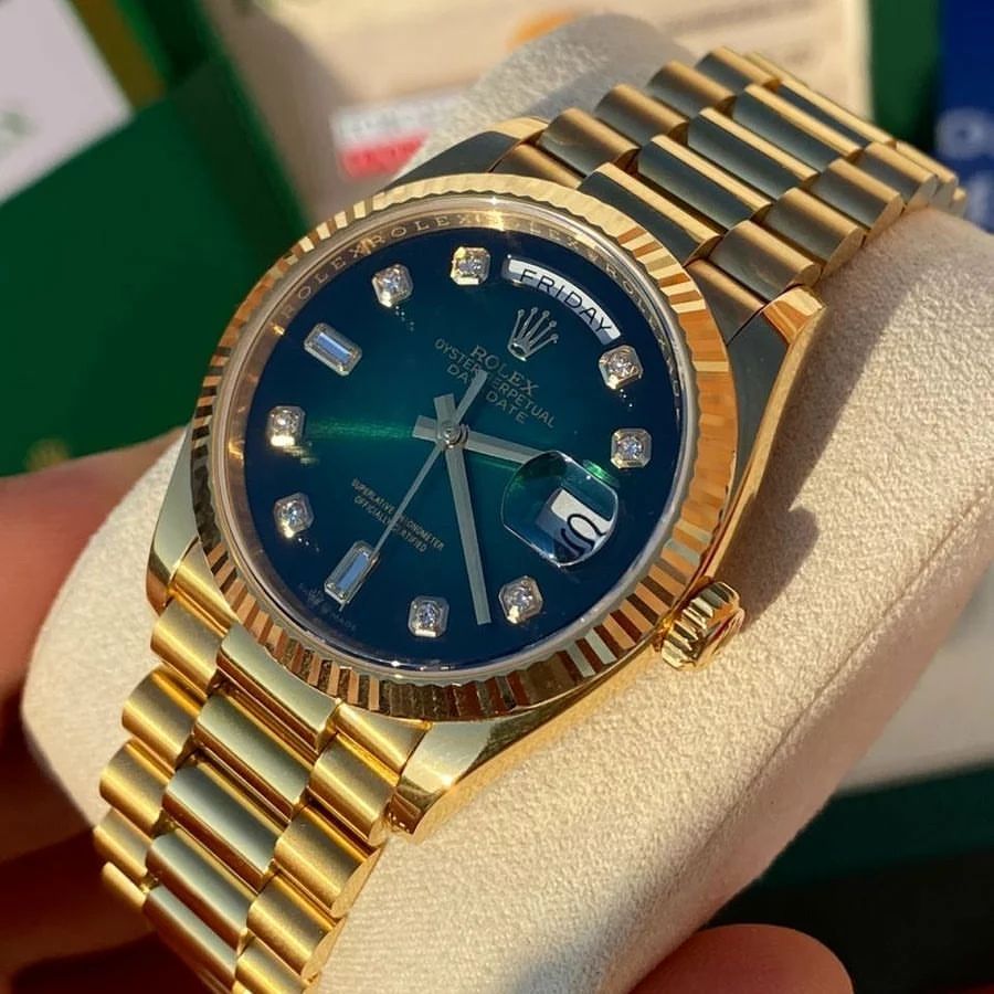 Rolex Daydate green dial 36 mm unisex