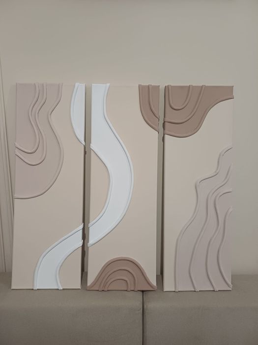 Vand tablouri handmade 3D, stil minimalist modern, realizate personal.