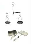 Set vintage de farmacie - design balanta de mana seringi sticla Jena