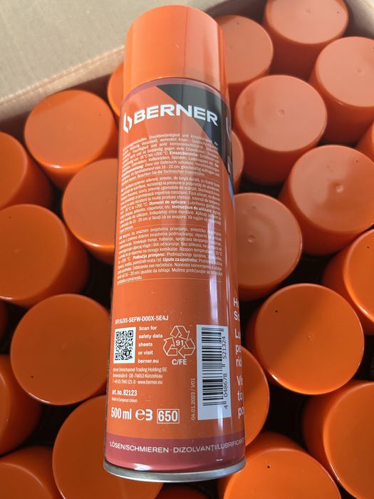 Lubrifiant cu performanta ridicata Berner