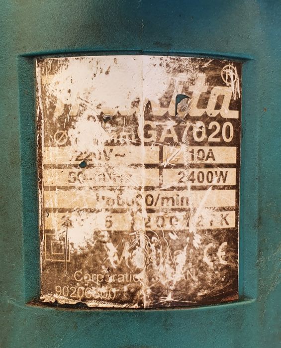 Makita GA 7020 диск 230 JAPAN,EPA ЗУБРЬ дирель оригинал