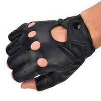 Mănuși de condus piele ecologică , negre / mărimi S,M,L,XL