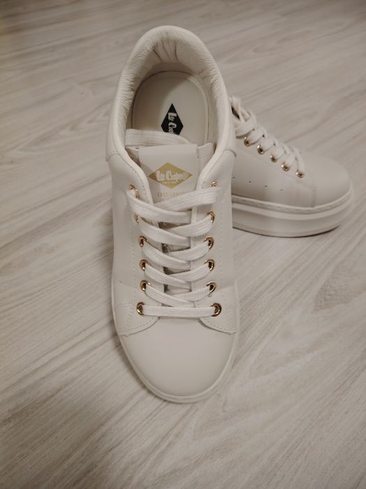 Дамски кецове Lee Cooper - светло бежови, 37- ми номер