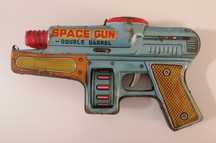Vând Pistol - Pușcă de jucărie Space Gun, Vintage, din tablă