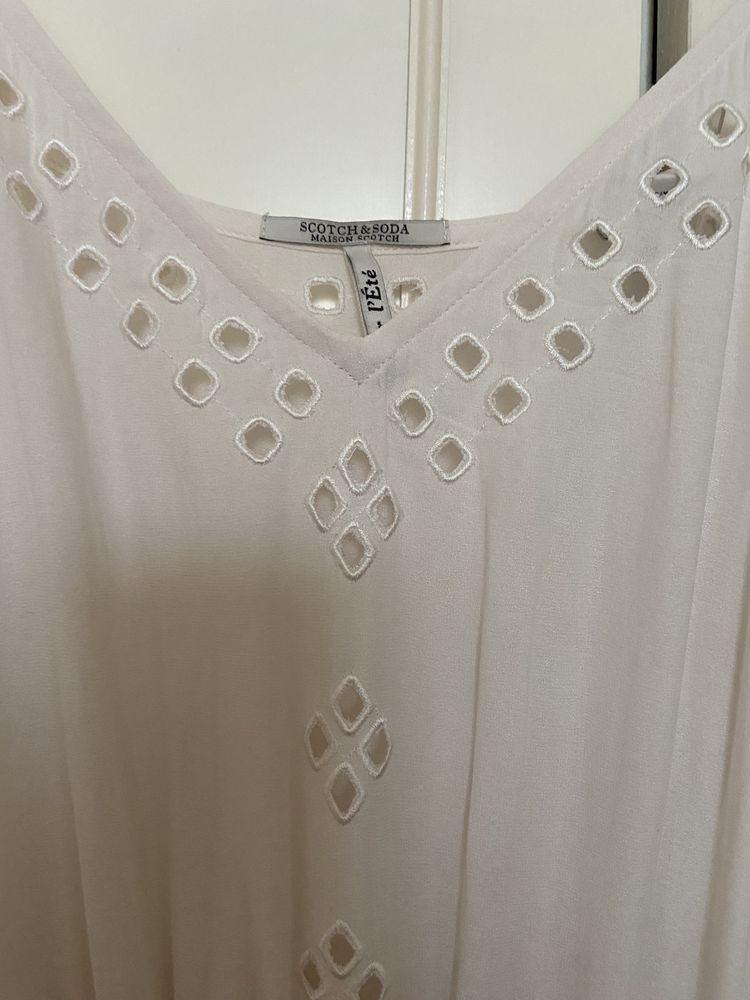 Бяла/кремава рокля Scotch & Soda (Scotch and Soda), размер 2