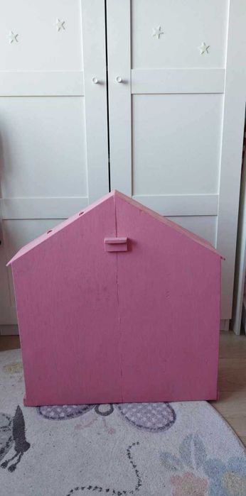 Намалена.Голяма дървена къща за кукли. Ръчна изработка