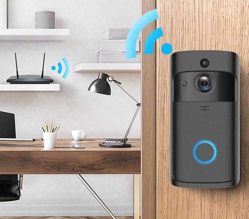 166° HD Смарт Видеодомофон Интерком Злектронен Звънец Wi-Fi Бебефон