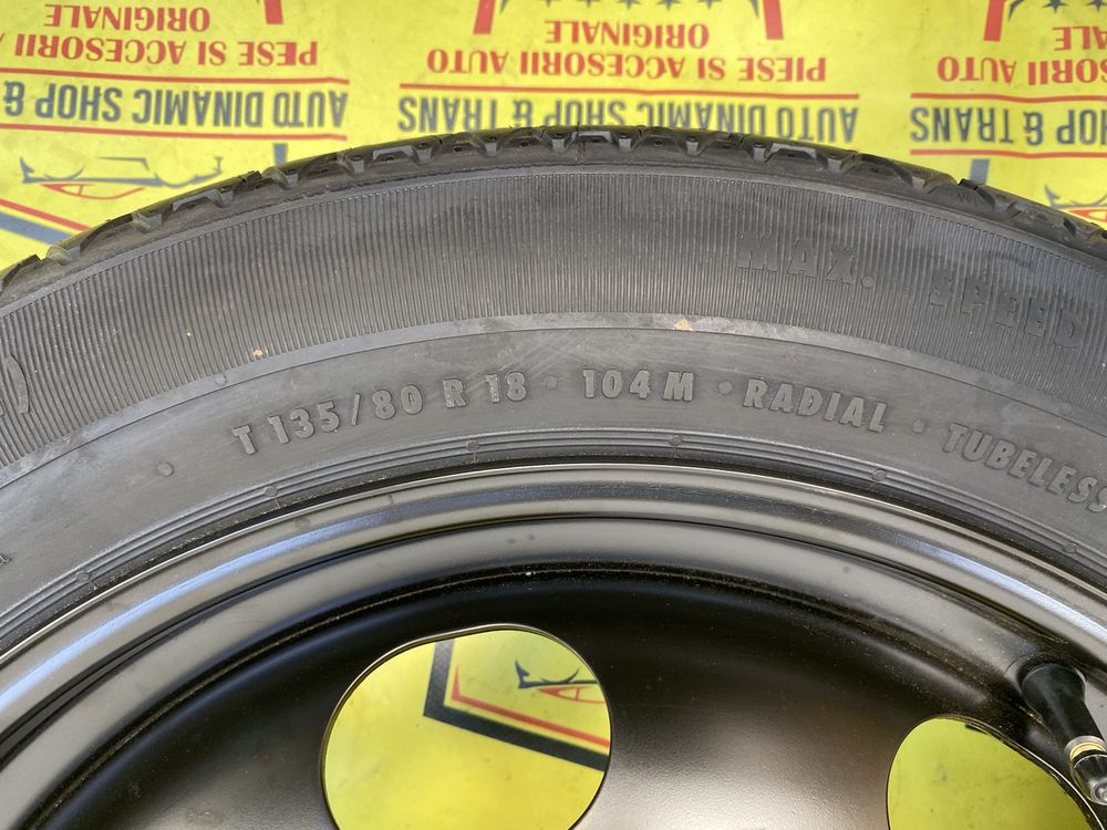 Roata rezerva slim originală Peugeot 508 3008 5008 135/80/18 5x108