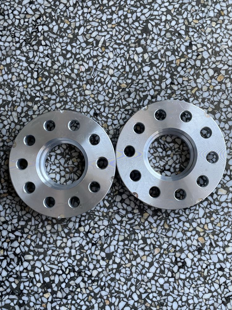 ЧИСТО НОВИ фланци 5x112/12.5mm /66.6 + БОЛТОВЕ