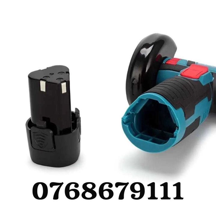 Mini Polizor Flex Electric cu 2 Baterii 24 v disc 76MM Nou 5 discuri