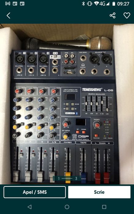 Nou! Mixer cu Mp3/Mp4 cu factura