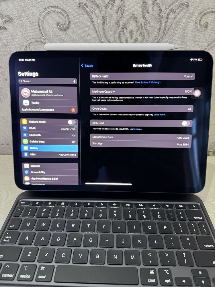 iPad Pro 11" M4 256 GB Wi-Fi Space Black + Magic Keyboard + Pencil Pro