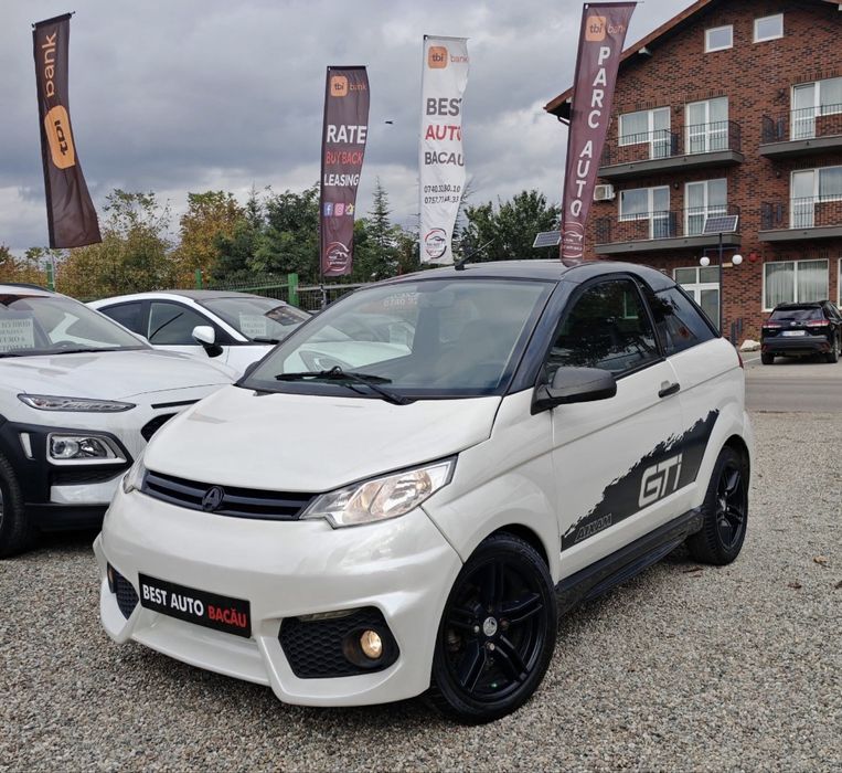Aixam Coupe GTI Full Option Alb Perlat Prinde80 km Se conduce la 16ani
