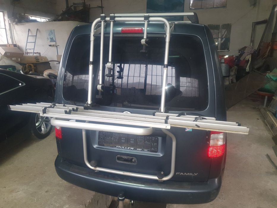 Заден багажник, Oригинален багажник VW Caddy. 3x велосипед.
GaraxkHnk