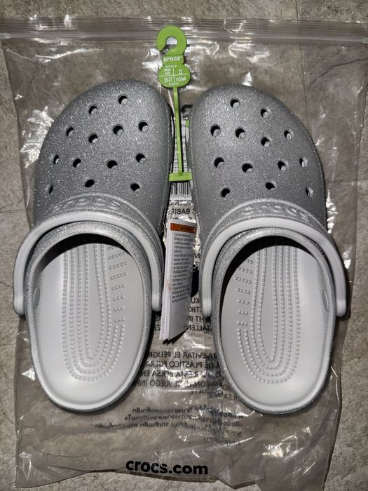papuci crocs sclipici