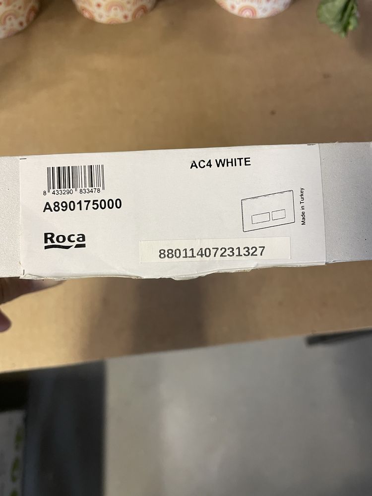 Двоен бутон за вградена конструкция за тоалетна Roka AC4- бял