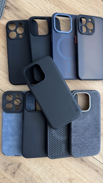 Pachet 9 Huse Iphone 15 Pro 1x Nillkin Frosted Shield Pro