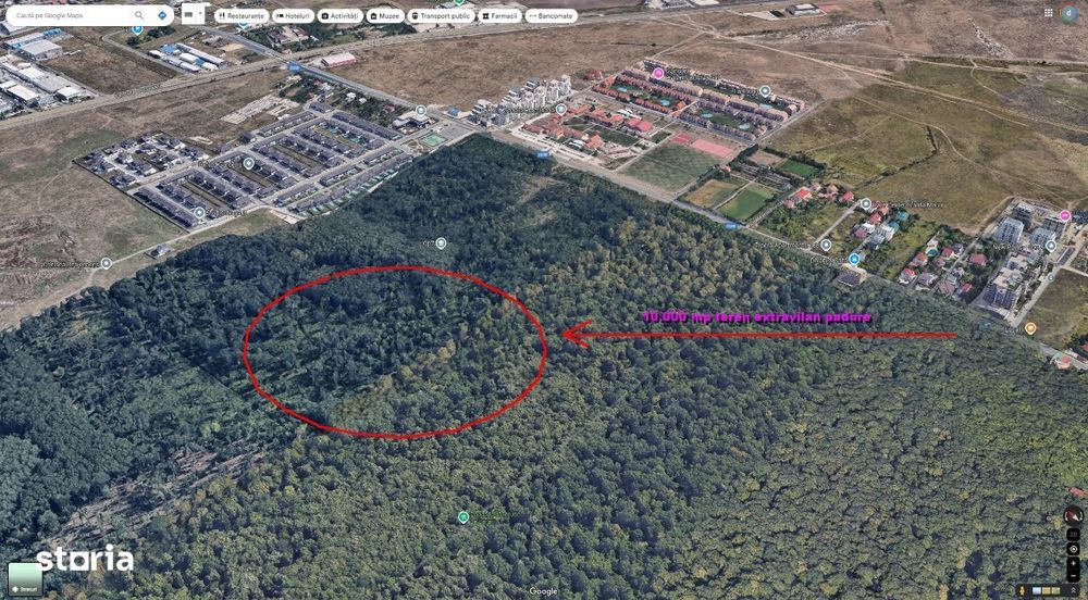 Teren Bucuresti 10.000mp padurea Baneasa zona Oxford Gardens