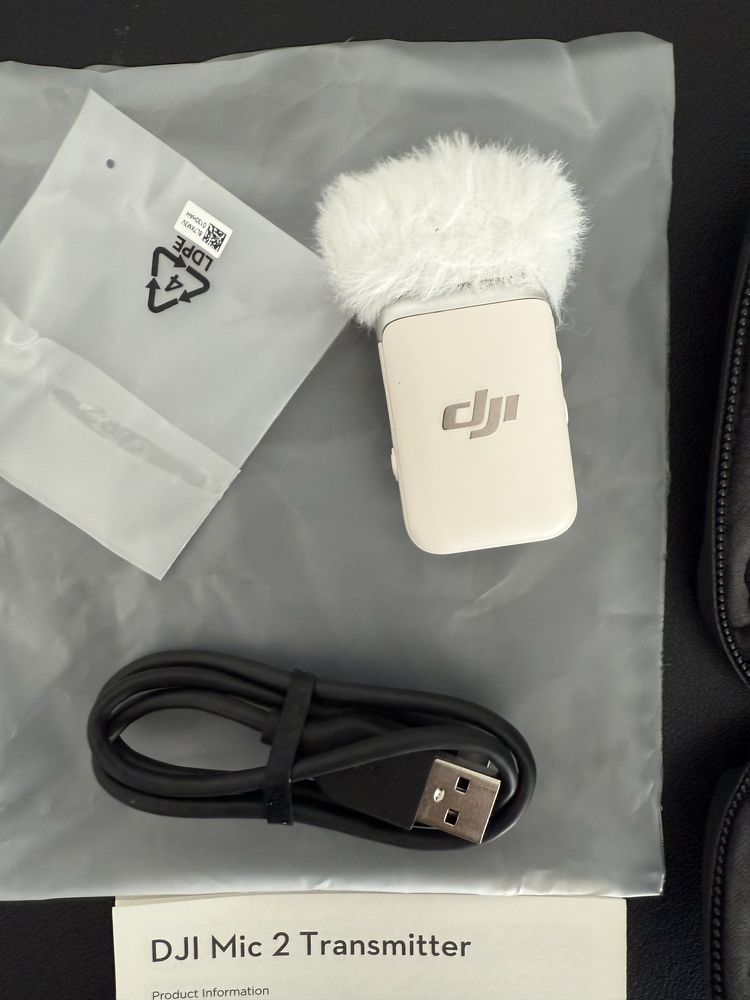 Dji mic2 white alb lavaliera microfon ca nou fullbox garantie eMAG