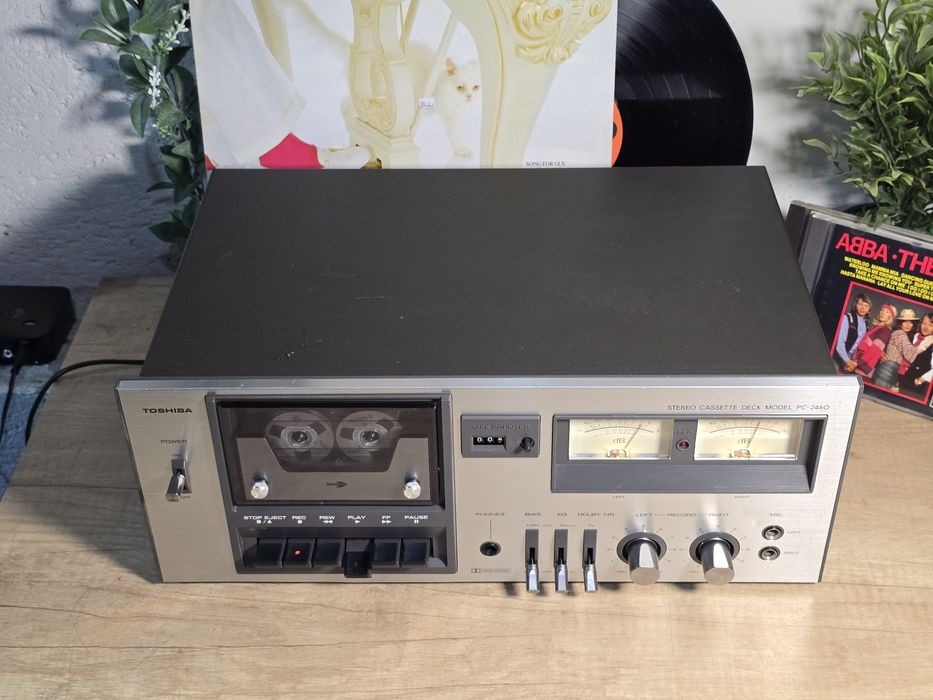 Casetofon deck TOSHIBA PC-2460, vintage hifi audio