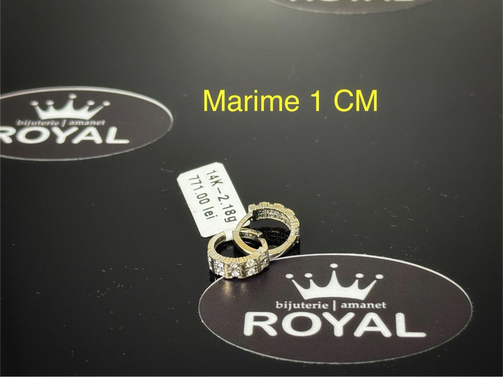 Bijuteria ROYAL : Cercei AUR 14K / 2.18 GR