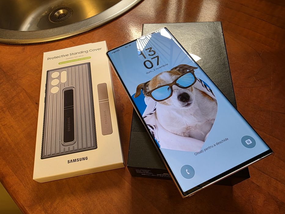 Samsung Galaxy S22 Ultra 512GB, 5G, Dual Sim, White, la pachet + bonus