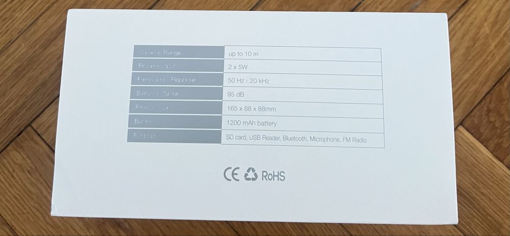 Boxă Bluetooth portabilă BOOM – 2x5W, 1200 mAh