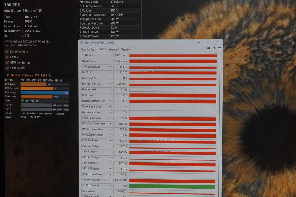 Видеокарта GPU RTX 2080 Ti 11GB EVGA FTW3 Ultra Hybrid / Вкл.ДДС