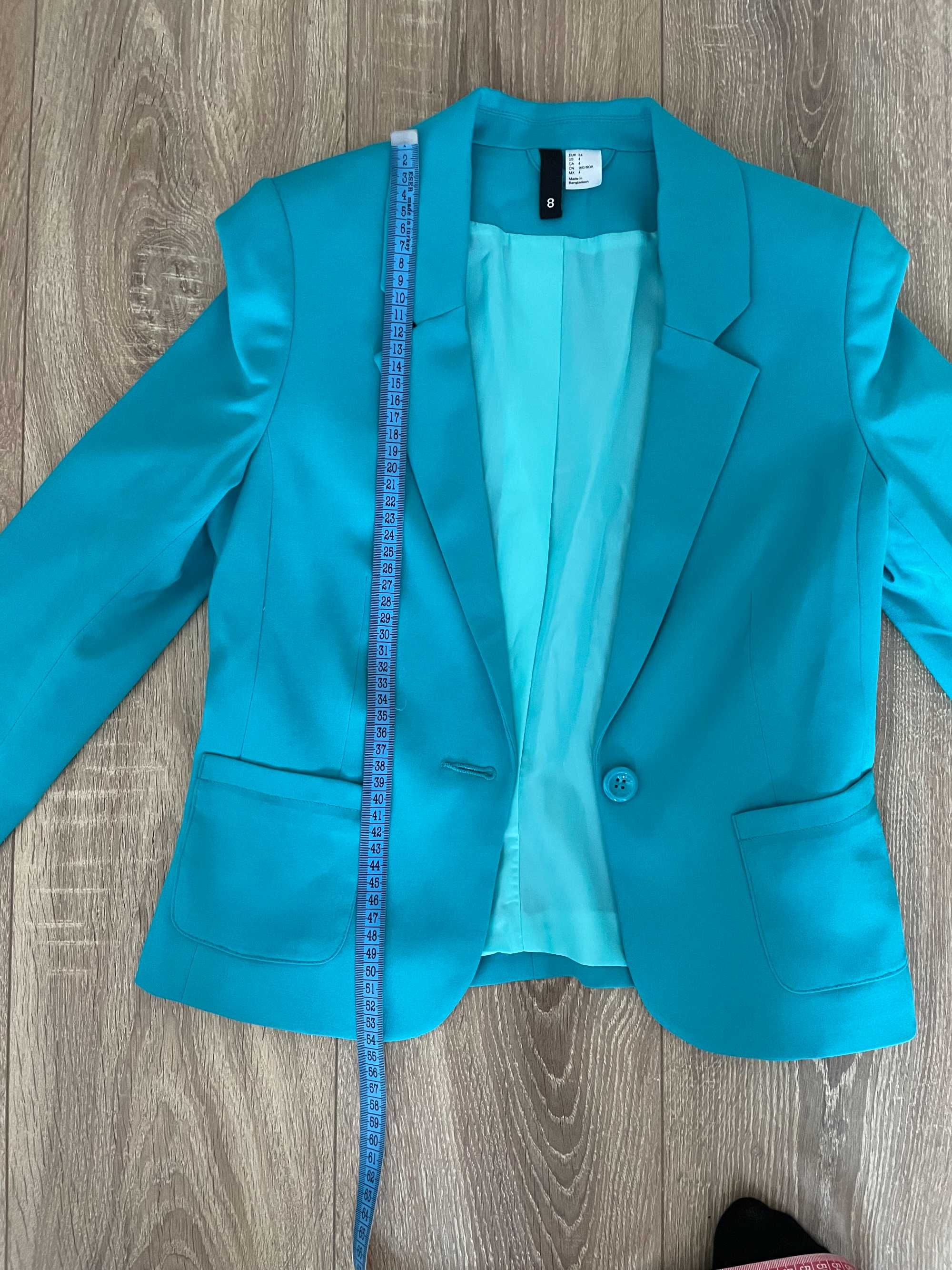 Sacou Blazer H&M turcoaz 34 XS