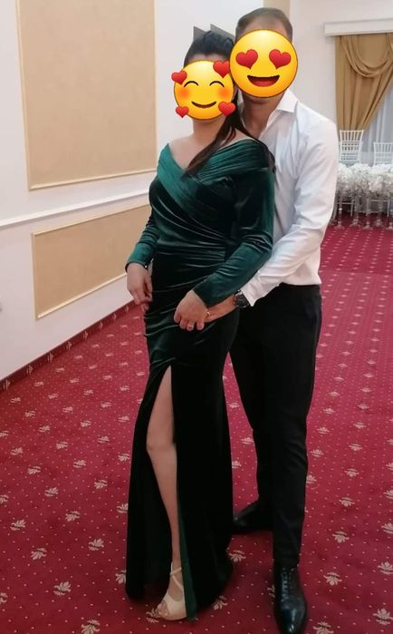 Rochie lunga catifea