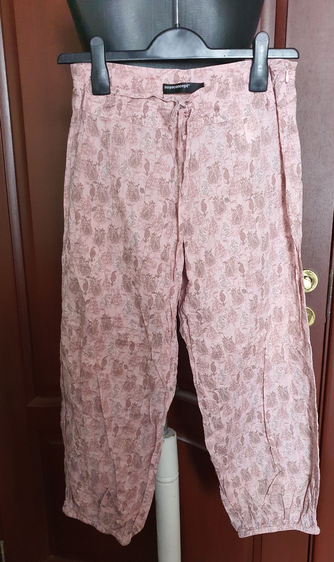 Pantaloni bufanti/ salvari roz stil Zara