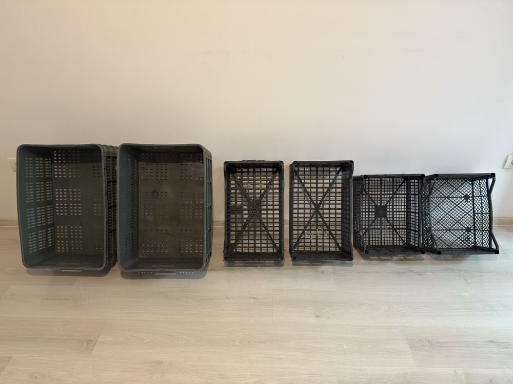 Navete de depozitare din plastic, pentru fructe sau legume